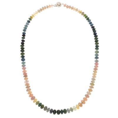 Graduated Sapphire Bead Necklace