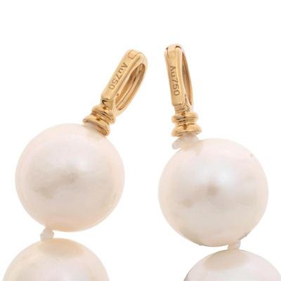 South Sea Cultured Pearl, 18k Yellow Gold Necklace