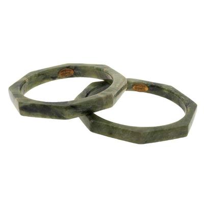 Pair of Serpentine Bangle Bracelets, Miriam Haskell