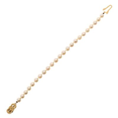 Cultured Pearl, 18k Yellow Gold Bracelet, Mikimoto