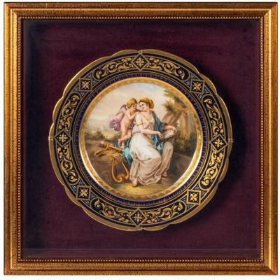 Royal Vienna Style Porcelain Cabinet Plate