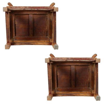 Pair Chinese Export Horseshoe Crest Armchairs