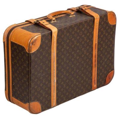 Louis Vuitton Leather Suitcase, Mid 20th Century