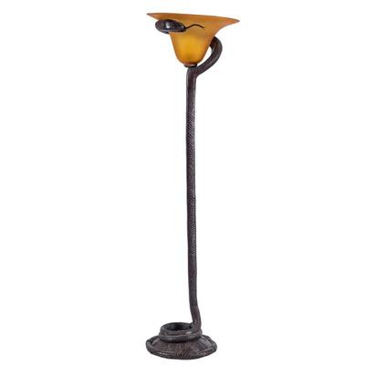 Edgar Brandt or Brandt style "La Tentation" Floor Lamp