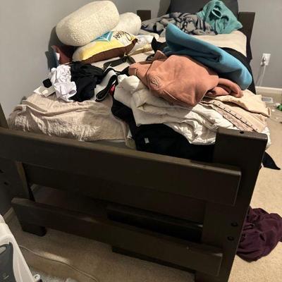 Bed, clothing