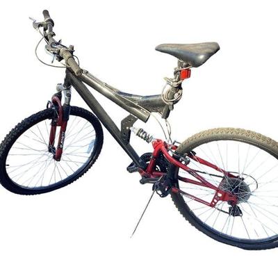 BRDA509 Mongoose Mountain Bike	26" Mongoose bike with Element Racing shocks, Shimano twist grip shifters.
