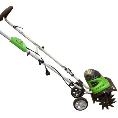 BRDA224 GreenWorks Corded Cultivator	11" tilling width with a 8.5amp motor. Model# TL08B00. Was tested and works.
