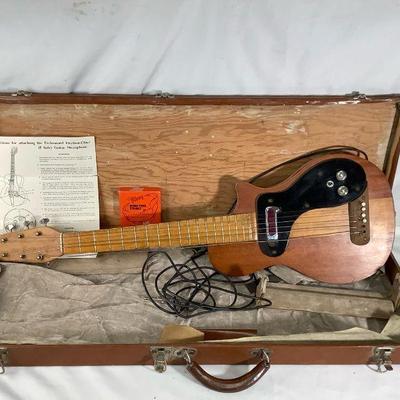LUGR624 Vintage Electric Guitar	This quitar has a DeArmond Rhythm Chief Guitar microphone attached with instruction sheet, Grover tuning...