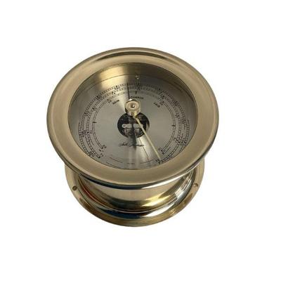 LUGR504 Seth Thomas Brass Barometer	Brass and glass barometer - 5" x 3.5" 

