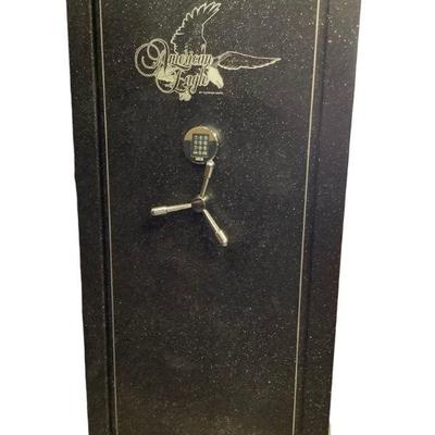 BRDA622 American Eagle Fire Resistant Cannon Safe	This safe comes with additional hinges to adjust shelving, a built in dehumidifier and...