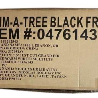 TICA709 Pre-lit, Just Cut Grand Fir Christmas Tree	7.5 ft. indoor faux Christmas tree with 3-in-1 multi function LED's. Appears to...