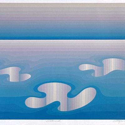 ROY AHLGREN (AMERICAN, 1927–2011) SIGNED LIMITED EDITION LITHOGRAPH, 1980 | Color lithograph on deckle edge paper. Ed. 68/150, pencil...
