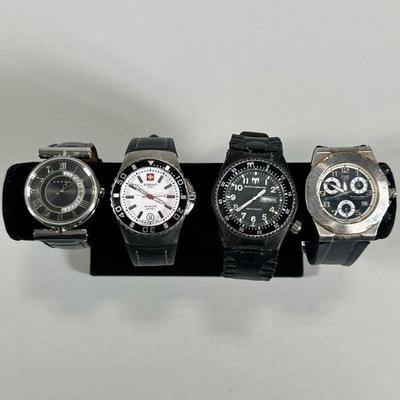 (4pc) MIXED WRISTWATCHES | Including: TechnoSport by TechnoMarhe, Cross WUAD10, Zodiac 1882, and TechnoMarhe


