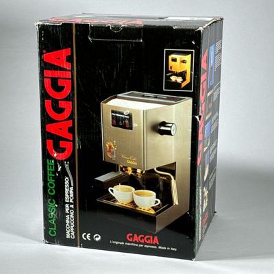 GAGGIA ESPRESSO MACHINE | Made in Italy original box, untested.

