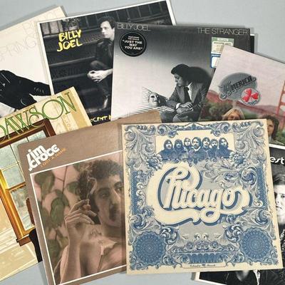 (8pc) CLASSIC ROCK & OTHER VINYL RECORDS | Vinyl record albums including: Bruce Springsteen "Born to Run" (PC 33795) Billy...
