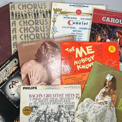 (9pc) SOUNDTRACKS & OTHER VINYL RECORDS | Mixed soundtrack vinyl record albums including: Diana Ross "Lady Sings the Blues"...