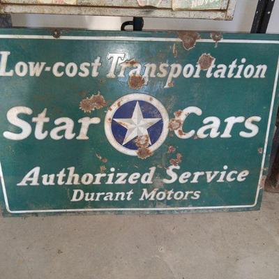 Original Porcelain 2 sidded sign