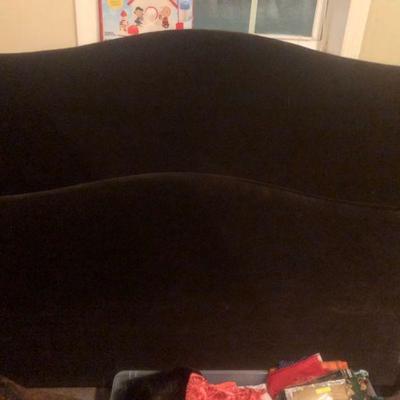 Full Size  bed, plush velvet head/foot board with frame 