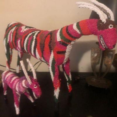 Hand crafted South African beaded art