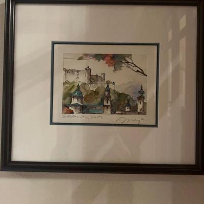 SIgned and numbered art worj