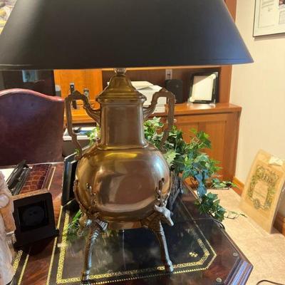 brass deer lamp