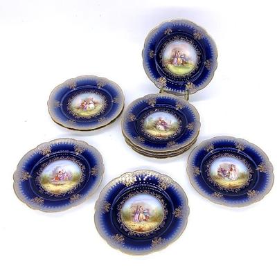 10 Limoge dessert plates