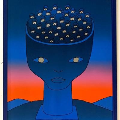 Jean Michel Folon - Pierre d’Alby, 24 x 31 1/2”