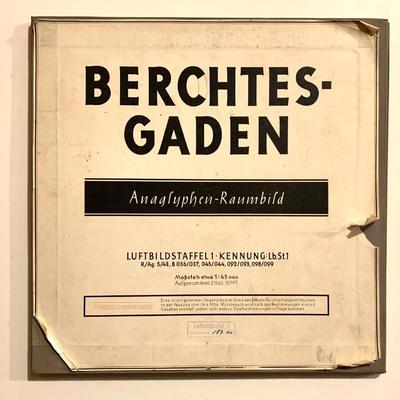 Very rare 3-D ariel map  of Berchtesgaden  1943