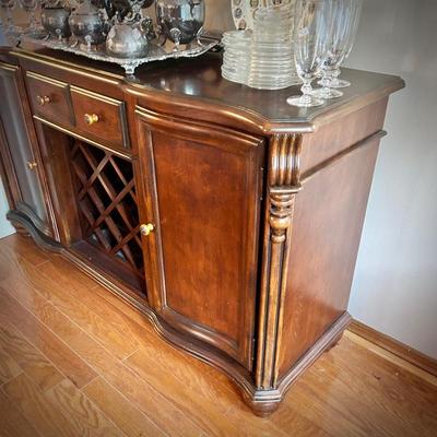 Buffet with wine rack