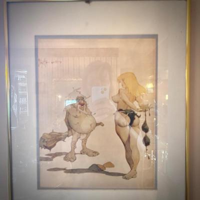 Frank Frazetta framed print