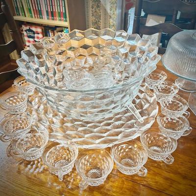 Fostoria America punch bowl