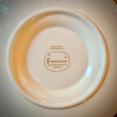 Franciscan Platinum Renaissance china set