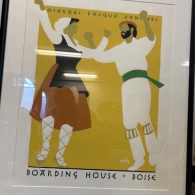 Hide-Basque Framed Art
