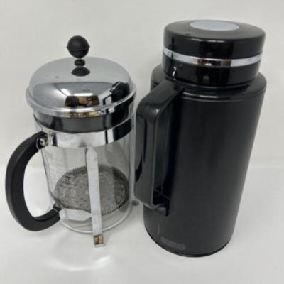 French Press and Coffee Carafe 