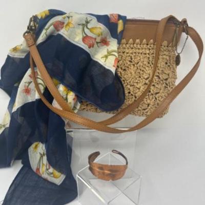 The Sak purse, scarf and Cooper bracelet