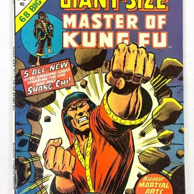 #78 • 1974 Marvel Comic Book #1 Giant-Size Master Of Kung Fu 