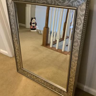 $34 beveled glass mirror 34”H 28”W 