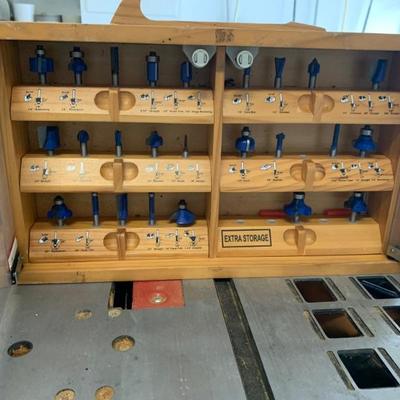 $32 Ryobi shank router-25 piece 