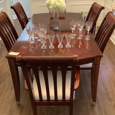 $295 All or $120 for chairs & $220 for the table - table 30”H 66”L or extra 18”w/leaf 42”W 