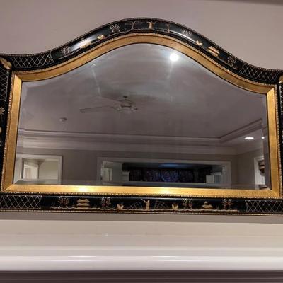 Asian Handpainted  Mirror