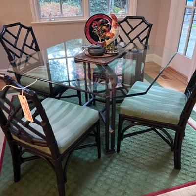 Square Glasstop Table