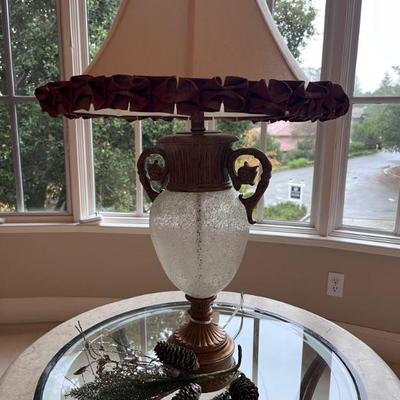 Gold and Glass Lamp