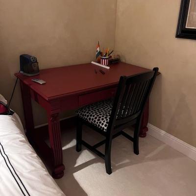 Red Desk- Polka Dot Chair