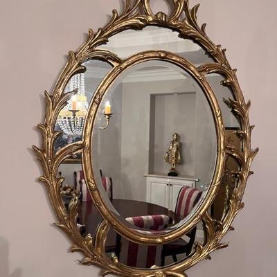 Raised Gold Mirror
