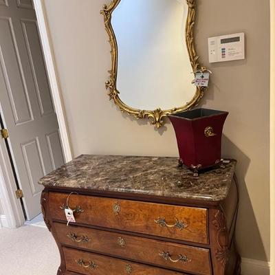 CENTURY MARBLE TOP DRESSER 