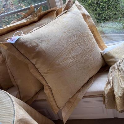 Custom Pillows and King Bedskirt
