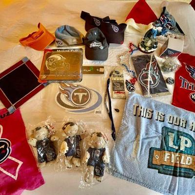 Lot 100-MBR: Tennessee Titans Collectible Swag Assortment