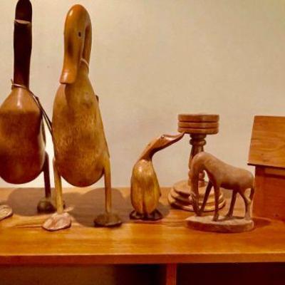 Lot 117-GAR: Wooden Birds of a Feather