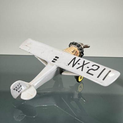 Spirit of St. Louis Ceramic Plane | h. 2.5 x w. 10 x d. 8 in

