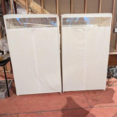 Portable fabric wardrobes